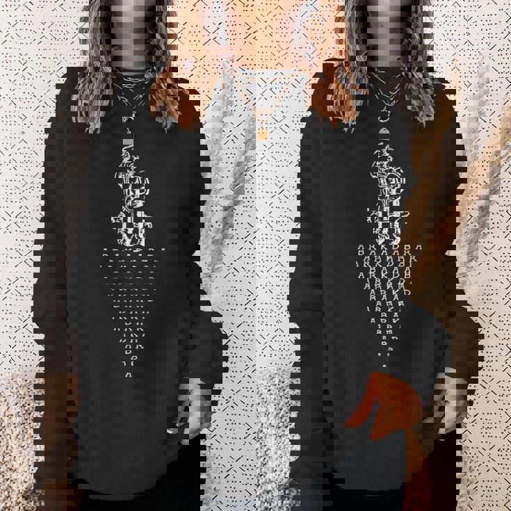 アブラカダブラ アブラクサス グノースティック オカルトテンプル騎士団 スウェットシャツ 彼女への贈り物