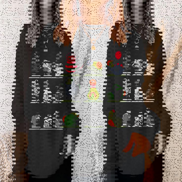 アボカド ヨガ ハロウィン モンスター スウェットシャツ 彼女への贈り物