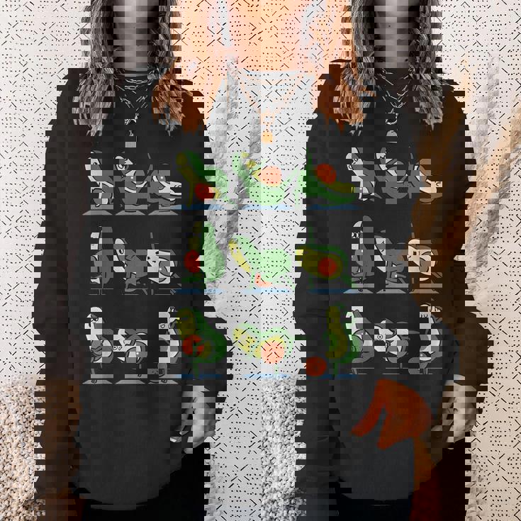 アボカドヨガ フラット腹部用 スウェットシャツ 彼女への贈り物