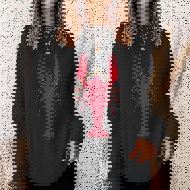 アメリカザリガニ_エビガニ_ザリガニ スウェットシャツ 彼女への贈り物