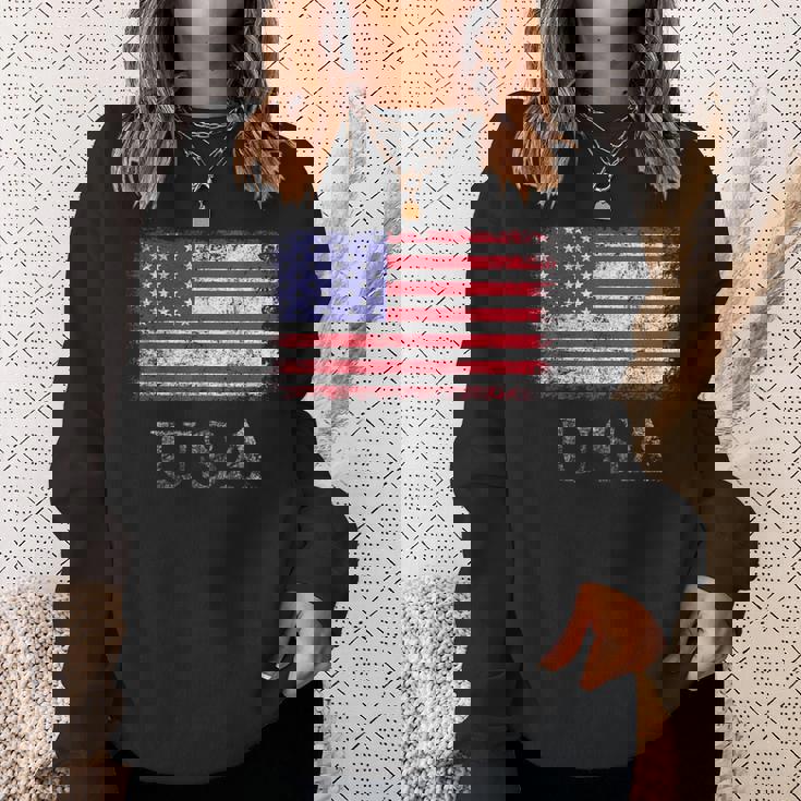アメリカ国旗シャツ メンズ レディース キッズ 退役軍人の日 星条旗 スウェットシャツ 彼女への贈り物