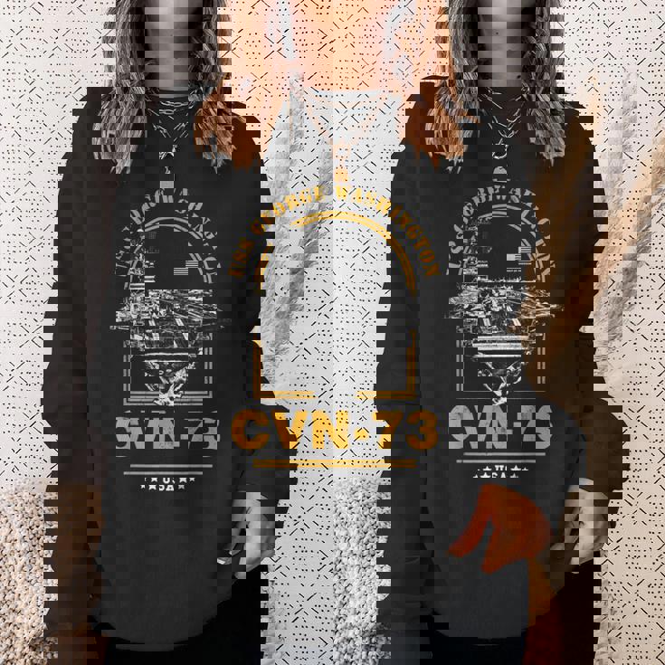 アメリカ海軍航空母艦 Cvn-73 ジョージ・ワシントン Uss George Washington スウェットシャツ 彼女への贈り物