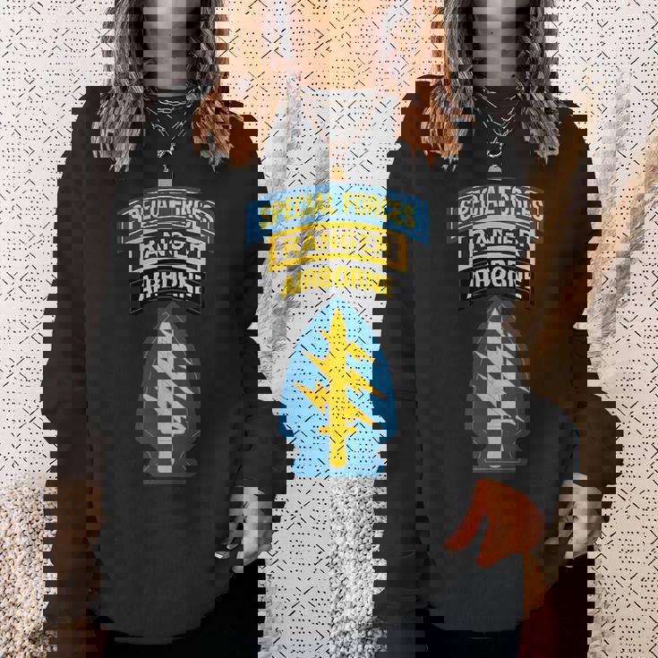 アメリカ陸軍特殊部隊-特殊部隊レンジャータブ-15W スウェットシャツ 彼女への贈り物