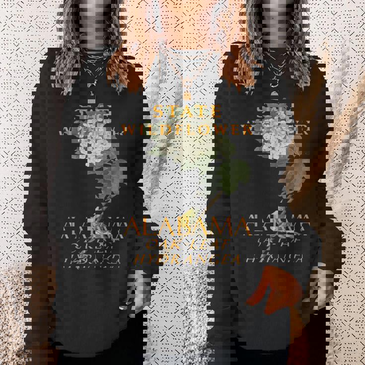 アラバマ準州ワイルドフラワー オークの葉のアジサイ スウェットシャツ 彼女への贈り物