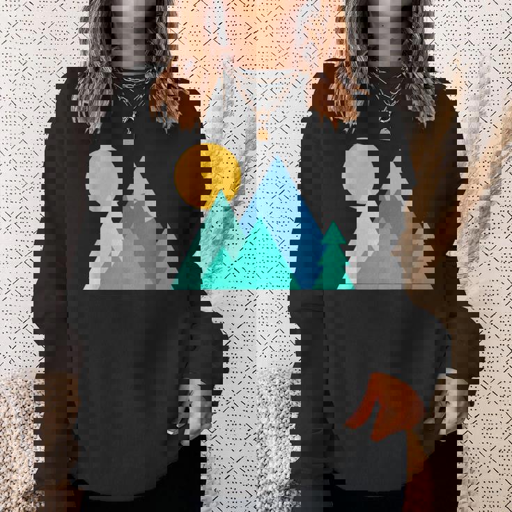 アルピニズム アルパイン・フォーゲット・ミー・ノット スキー マウンテンフラワー スウェットシャツ 彼女への贈り物