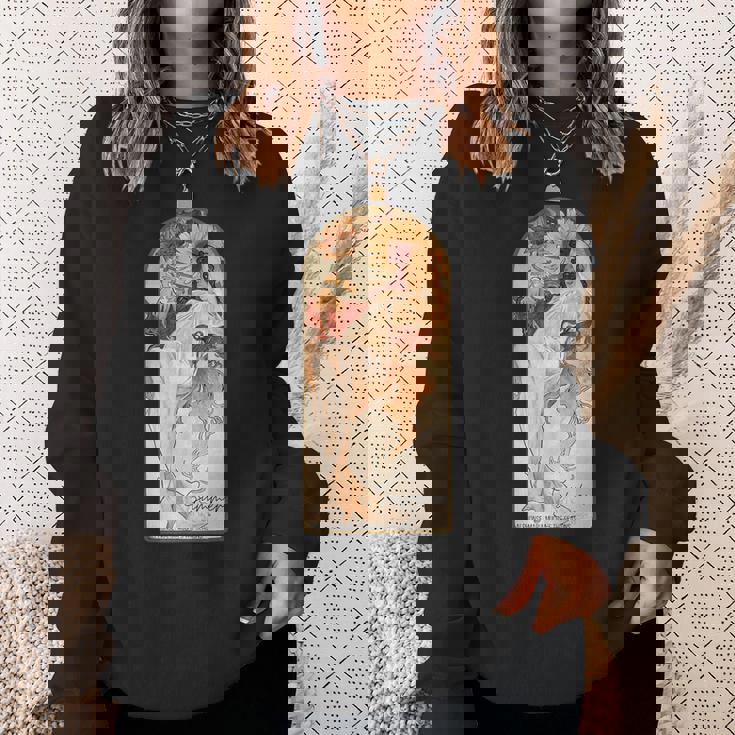 アルフォンス・マリア・ミュシャの季節 夏 スウェットシャツ 彼女への贈り物