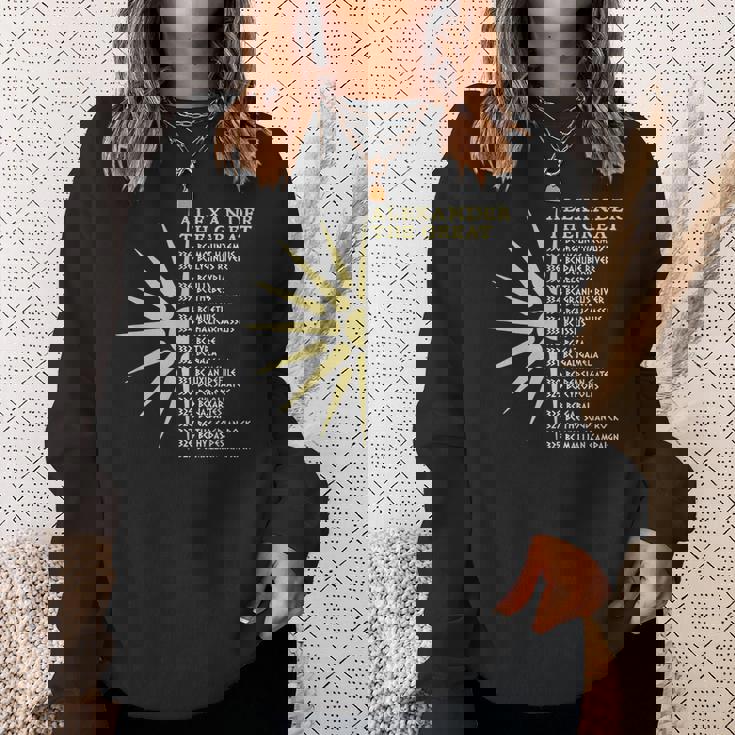 アレクサンダー大王の戦い 古代マケドニア スウェットシャツ 彼女への贈り物