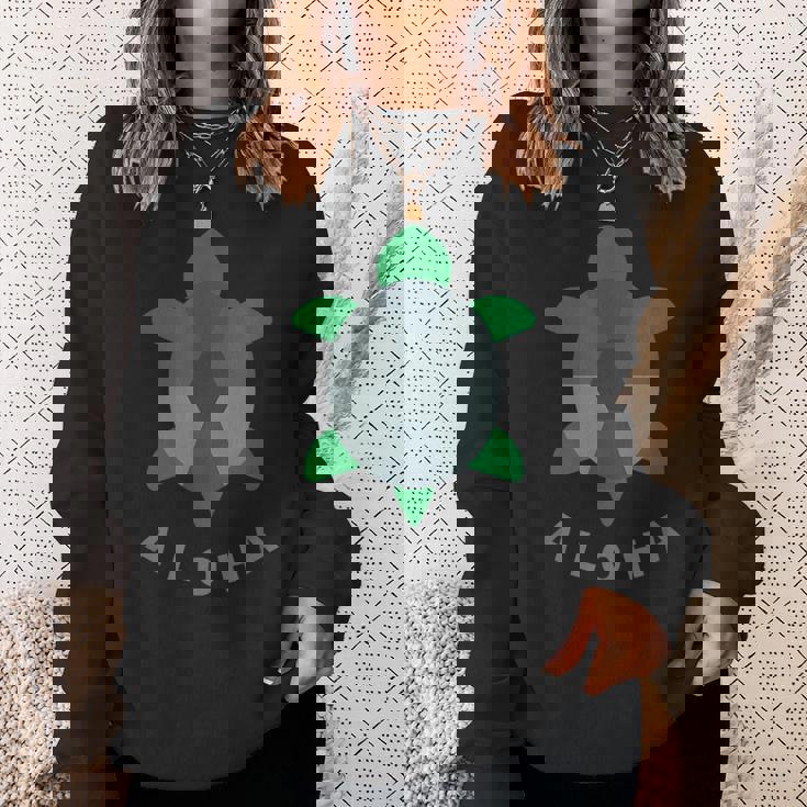 アロハ ハワイ ハワイアン 亀 海 動物 ビーチ キッズ ボーイズ クール スウェットシャツ 彼女への贈り物