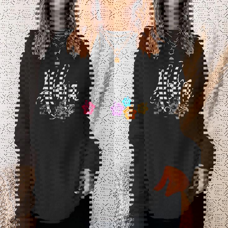 アロハ ハワイアン ハイビスカス フラワー サーファー マウイ カウアイ ハワイ スウェットシャツ 彼女への贈り物