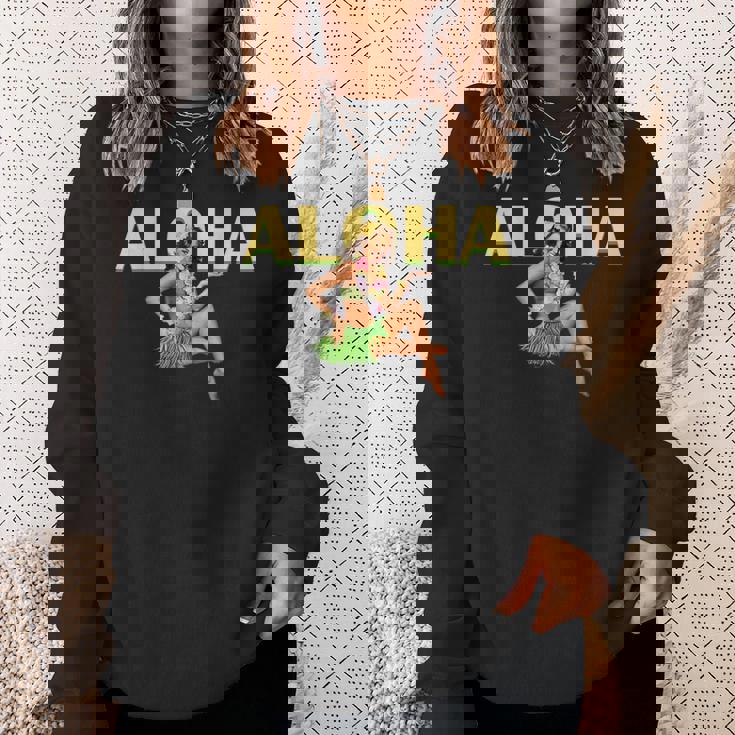 アロハ ハワイアン レトロ ヴィンテージ ピンナップガール ハワイ スウェットシャツ 彼女への贈り物