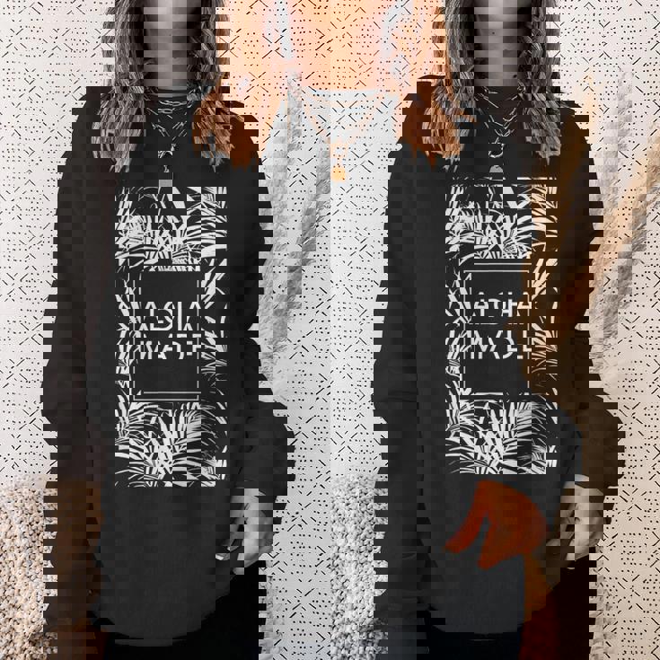 アロハ メイド トロピカル ヤシの木 ハワイ スウェットシャツ 彼女への贈り物