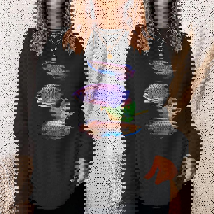 アロワナ 水槽 水槽 愛好家 大型 アロワナ デザイン スウェットシャツ 彼女への贈り物