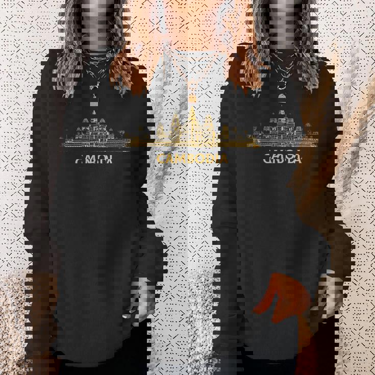 アンコールワットカンボジア、クメールカンボジア スウェットシャツ 彼女への贈り物