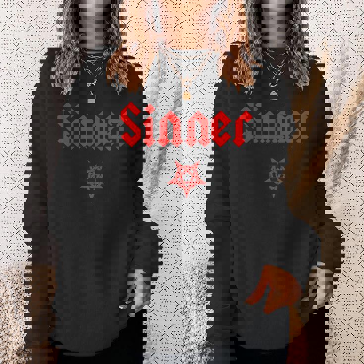 アンチ・キリストの罪人 五芒星 スウェットシャツ 彼女への贈り物