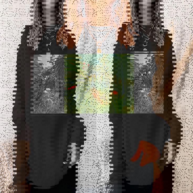 アンリ・ルソー作 ジャガー 馬を攻める1910 スウェットシャツ 彼女への贈り物