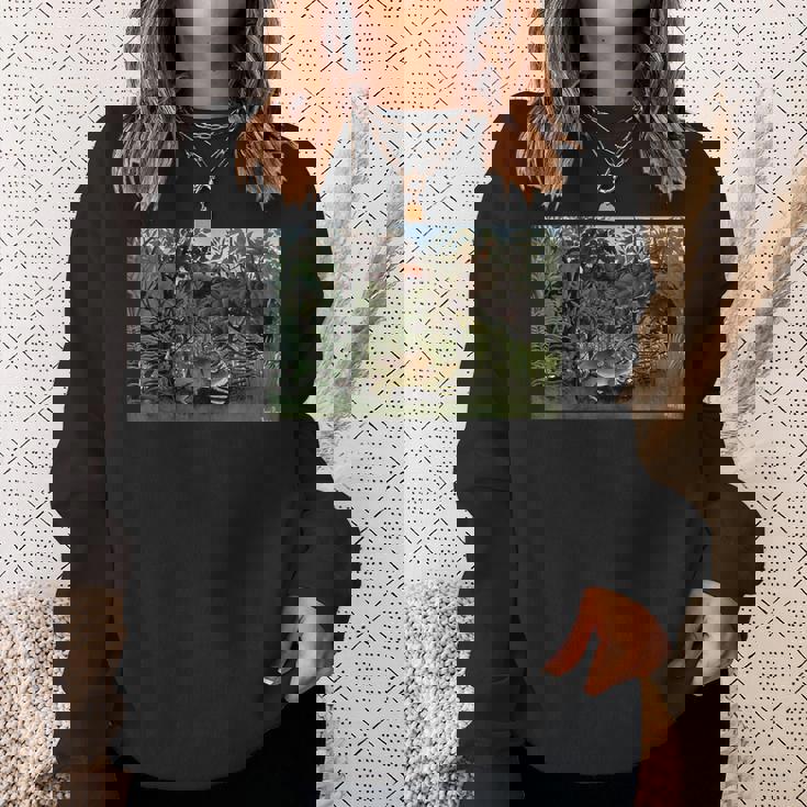 アンリ・ルソー作 空腹のライオンとアンテロープ 1905 スウェットシャツ 彼女への贈り物