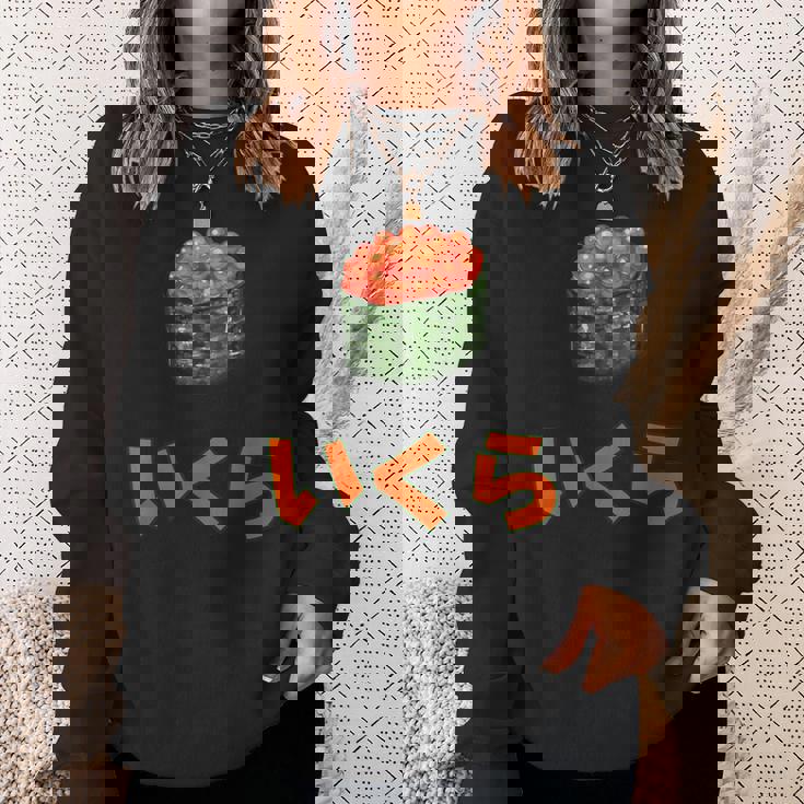 イクラいくら寿司サーモン卵サーモンキャビア スウェットシャツ 彼女への贈り物