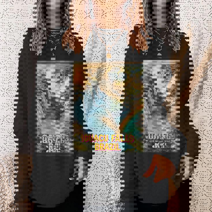 イグアスの滝 ブラジル シャツ イグアス国立公園 家族旅行 スウェットシャツ 彼女への贈り物