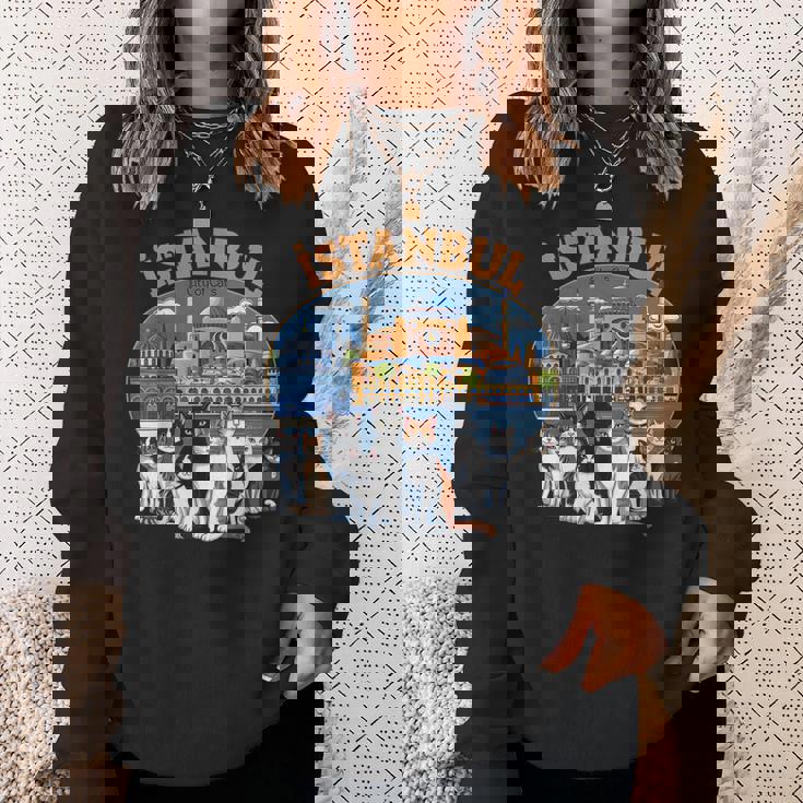 イスタンブール 猫の街 トルコ土産 トルコ猫好きギフト スウェットシャツ 彼女への贈り物