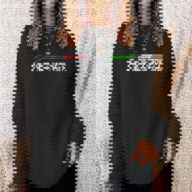 イタリア、フィレンツェのお土産、トリコロールとイタリアの国旗。 スウェットシャツ 彼女への贈り物