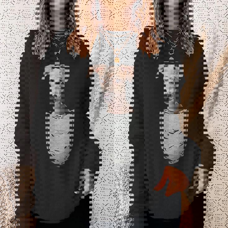 イタリアングレイハウンド ウィペットチェストバッグ 犬の飼い主用 スウェットシャツ 彼女への贈り物