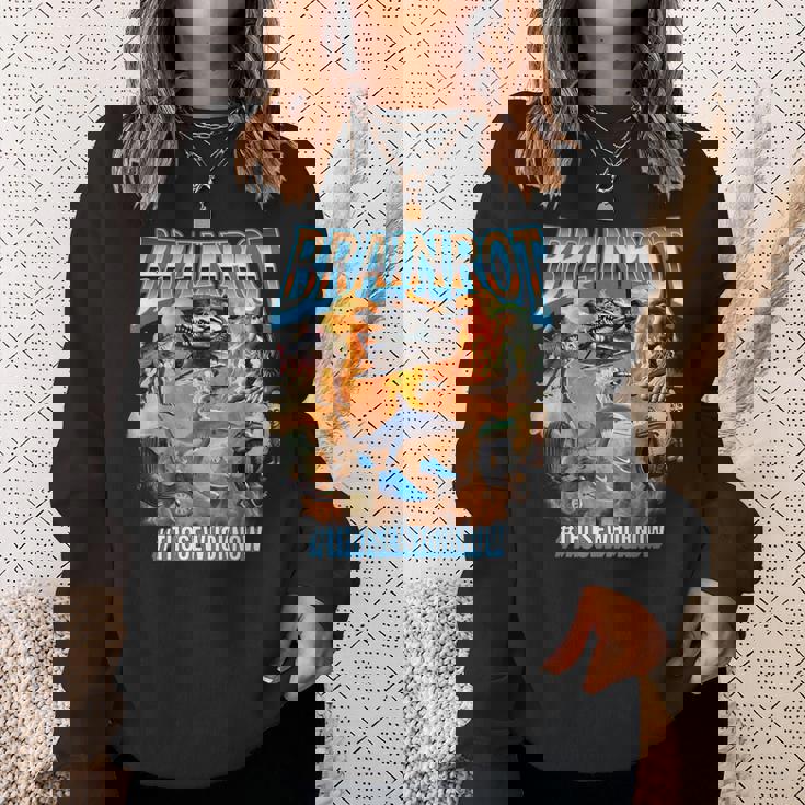 イタリアンブレインロットミームブーツレッグ スウェットシャツ 彼女への贈り物