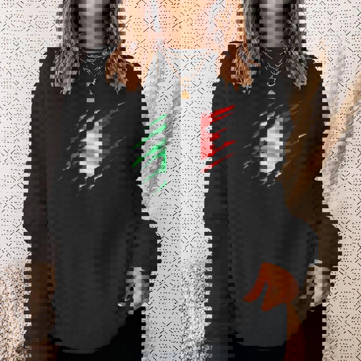 イタリア国旗 トリコロール イタリアバナー スウェットシャツ 彼女への贈り物