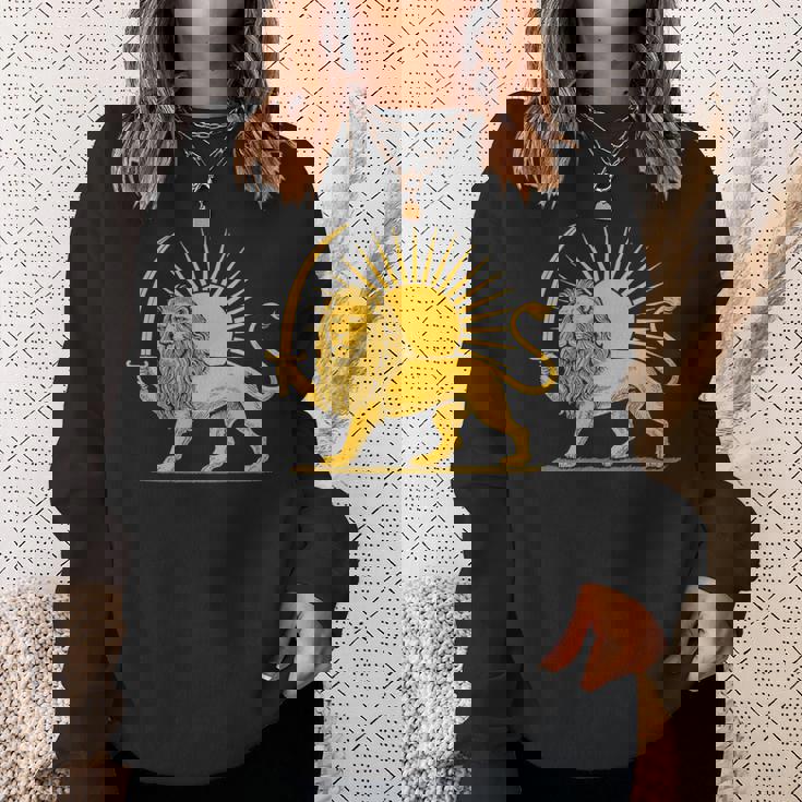 イラン国旗 ライオン サン ペルシャプライド イランtシャツ 長袖tシャツ スウェットシャツ 彼女への贈り物