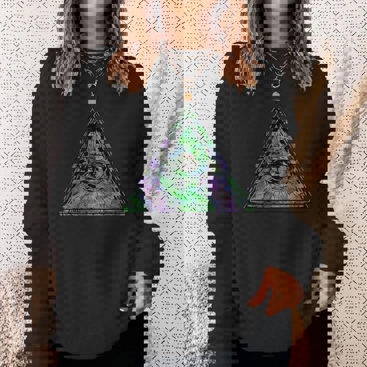 イルミナティアイtシャツ プロビデンスの目シャツ スウェットシャツ 彼女への贈り物