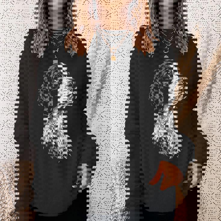 イングリッシュセッター 犬 モチーフ ペット イラスト イングリッシュセッター スウェットシャツ 彼女への贈り物