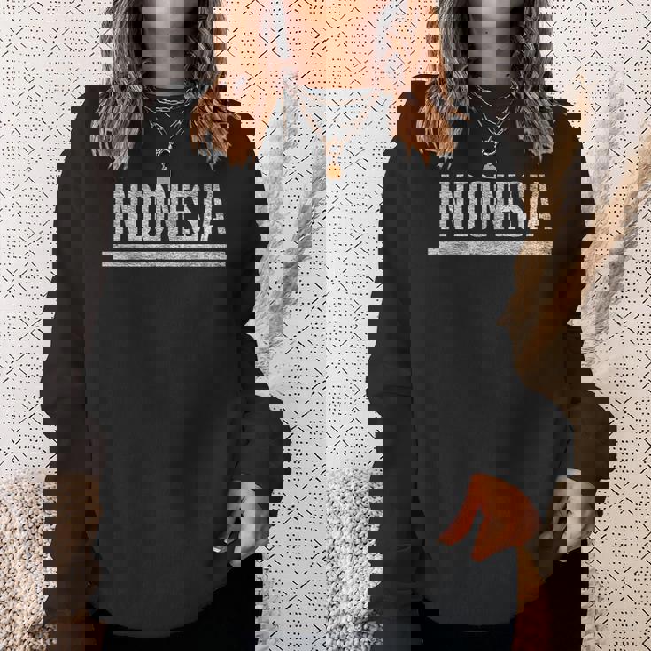 インドネシア国旗スポーツアスレチックジャージースタイル。 スウェットシャツ 彼女への贈り物