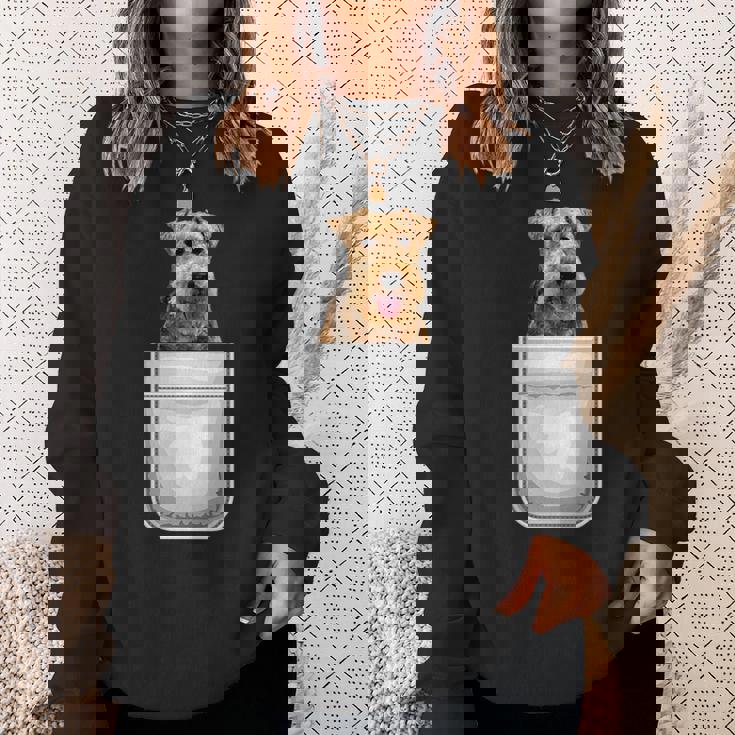 ウェルシュテリア パピー ドッグ ポケット入り スウェットシャツ 彼女への贈り物