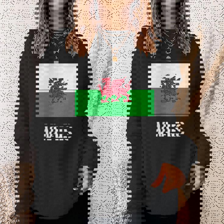 ウェールズのウェールズの旗 スウェットシャツ 彼女への贈り物