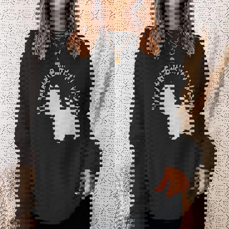 ウエスト・ハイランド・テリア-ウェスティと一緒にいたい スウェットシャツ 彼女への贈り物