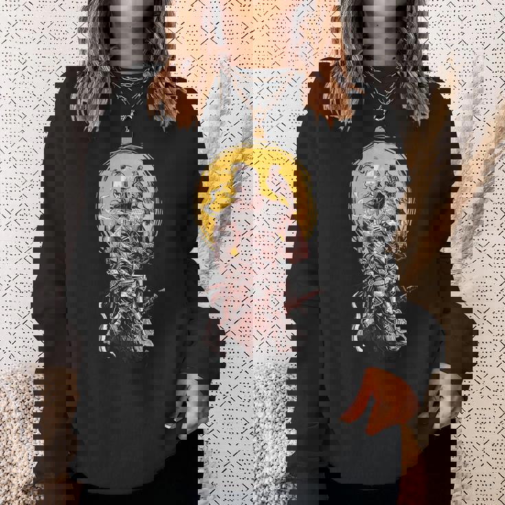 ウクライナのコサック戦士が剣を握り、ウクライナのために戦う スウェットシャツ 彼女への贈り物