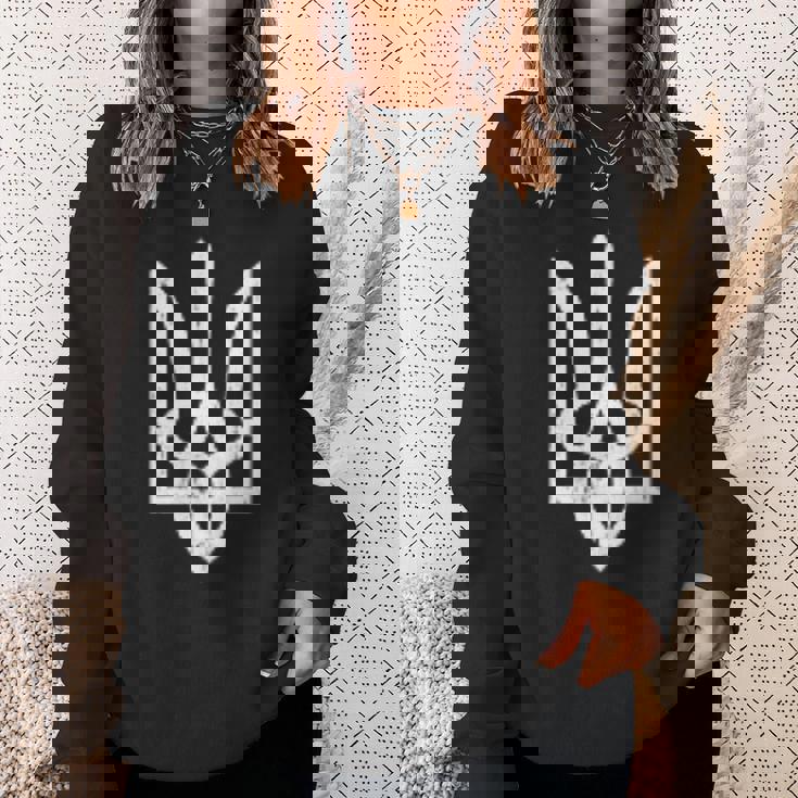 ウクライナのトライズブのシンボル ウクライナのトライデント スウェットシャツ 彼女への贈り物