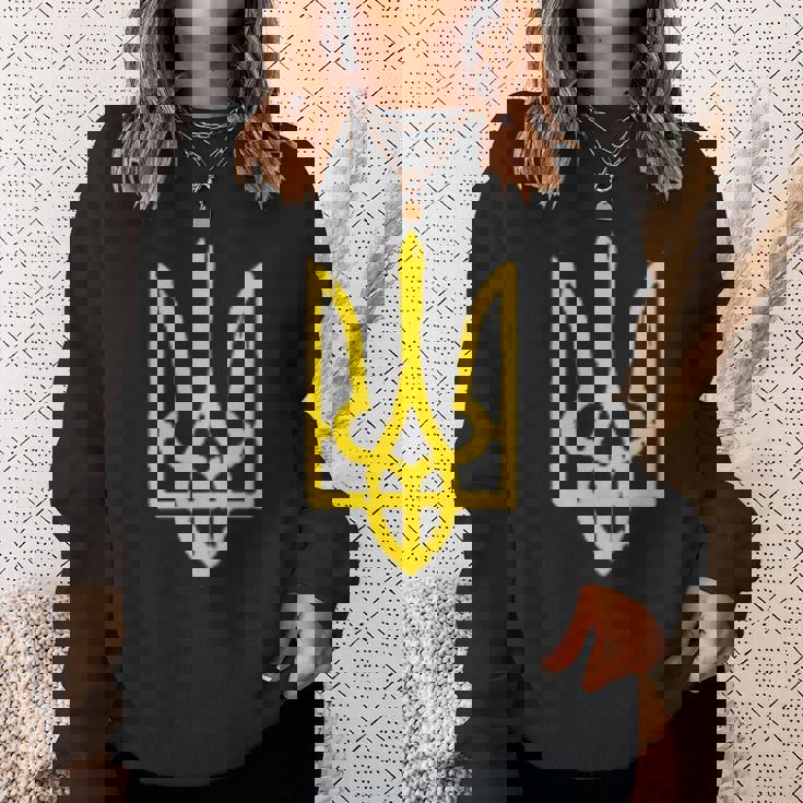 ウクライナの国章、ウクライナのトリズブ、ウクライナのトライデント スウェットシャツ 彼女への贈り物