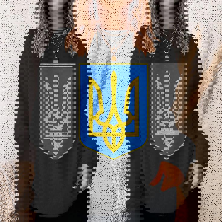 ウクライナの国章、ウクライナトリズブ、ウクライナトライデント スウェットシャツ 彼女への贈り物