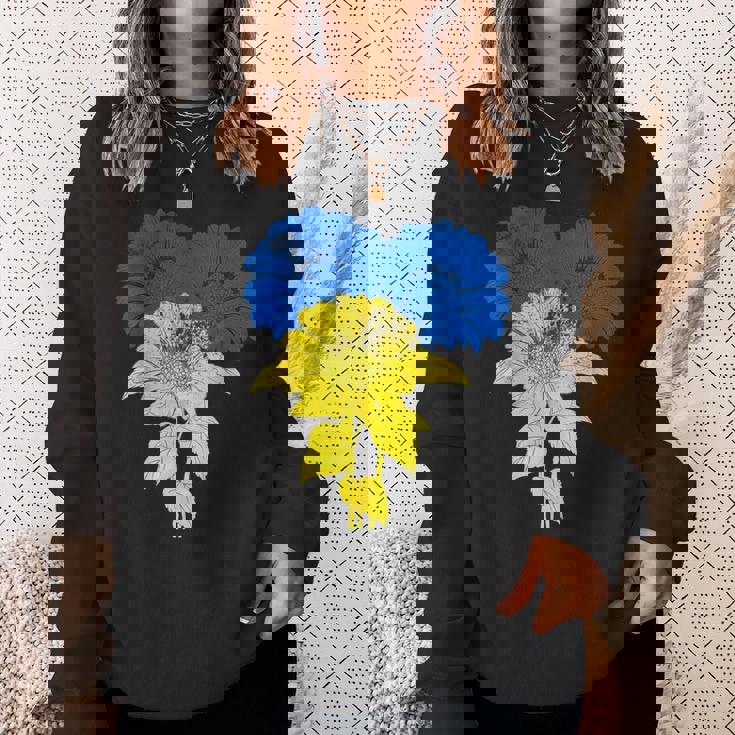 ウクライナ国旗 ひまわり ヴィンテージ ウクライナ支援 ウクライナ スウェットシャツ 彼女への贈り物