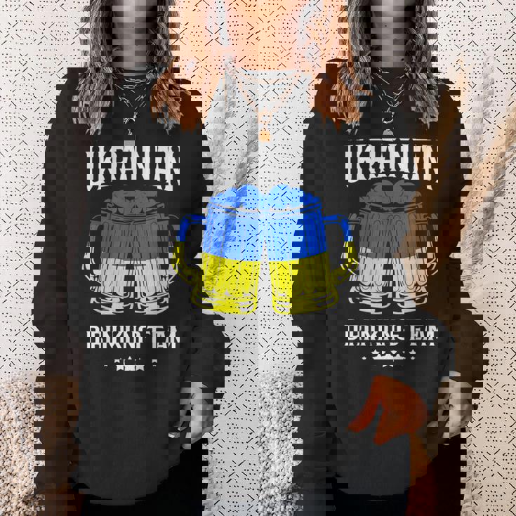ウクライナ国旗ビール ウクライナ飲酒チーム スウェットシャツ 彼女への贈り物