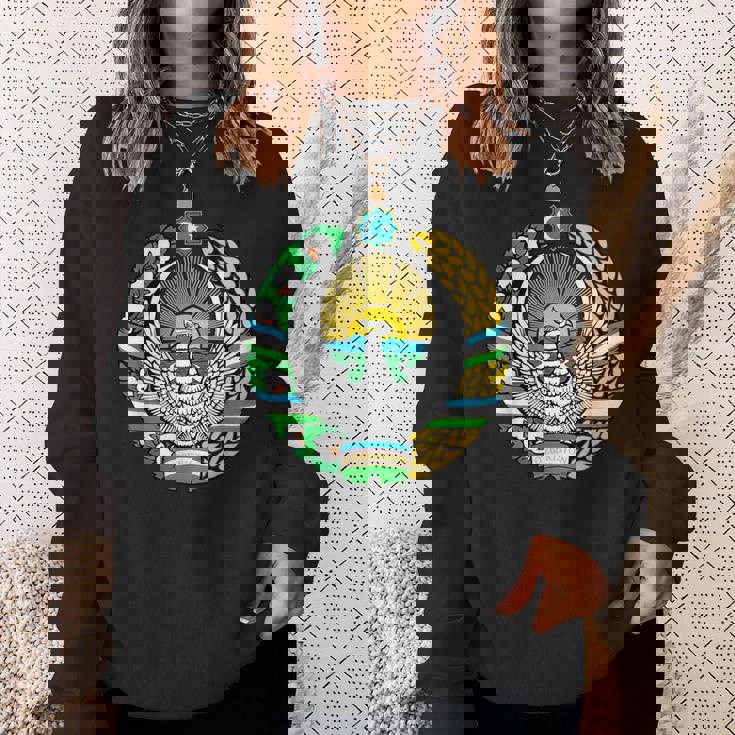 ウズベキスタン 紋章 旗 ウズベキスタン スウェットシャツ 彼女への贈り物