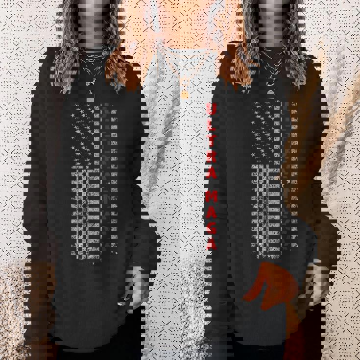 ウルトラマジックシャツ ビンテージ アメリカ国旗 ウルトラマガ スウェットシャツ 彼女への贈り物