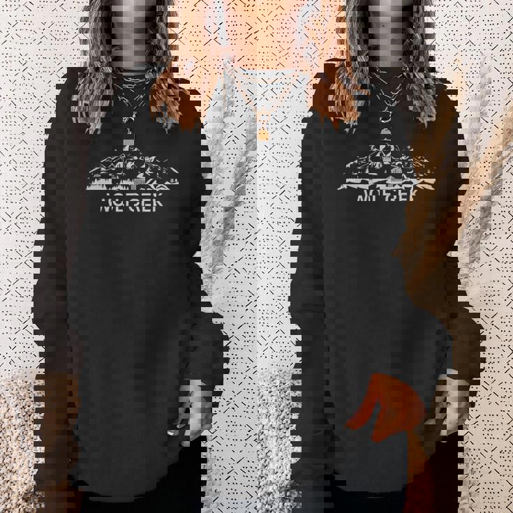 ウルフクリーク コロラド スキー リゾート マウンテン シルエット スウェットシャツ 彼女への贈り物