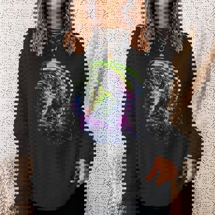 エイリアン 45 周年記念クラシック ゼノモーフ グラフィック ノベル アート スウェットシャツ 彼女への贈り物