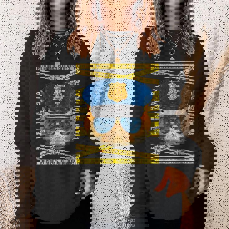 エキゾチック ショートヘア 警察官 警察官 面白い 警察 猫 スウェットシャツ 彼女への贈り物