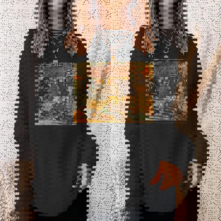 エゴン・シーレ作 イエロー・シティ 1914 スウェットシャツ 彼女への贈り物