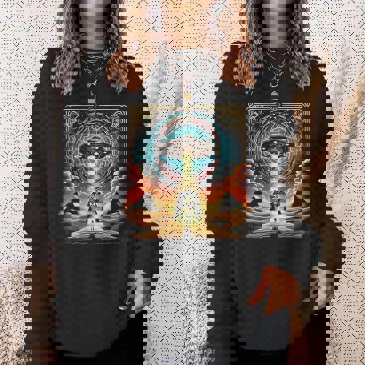 エジプトufo古代スターゲート Egypt Ufo Ancienttargate スウェットシャツ 彼女への贈り物