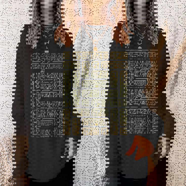エジプトの象形文字tシャツ-古代エジプト スウェットシャツ 彼女への贈り物