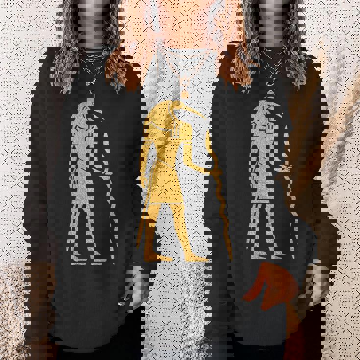 エジプトヒエログリフ ファラオ語 古代エジプト スウェットシャツ 彼女への贈り物