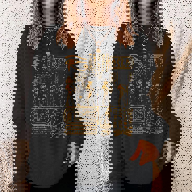 エジプト象形文字 エジプト アートデザイン スウェットシャツ 彼女への贈り物